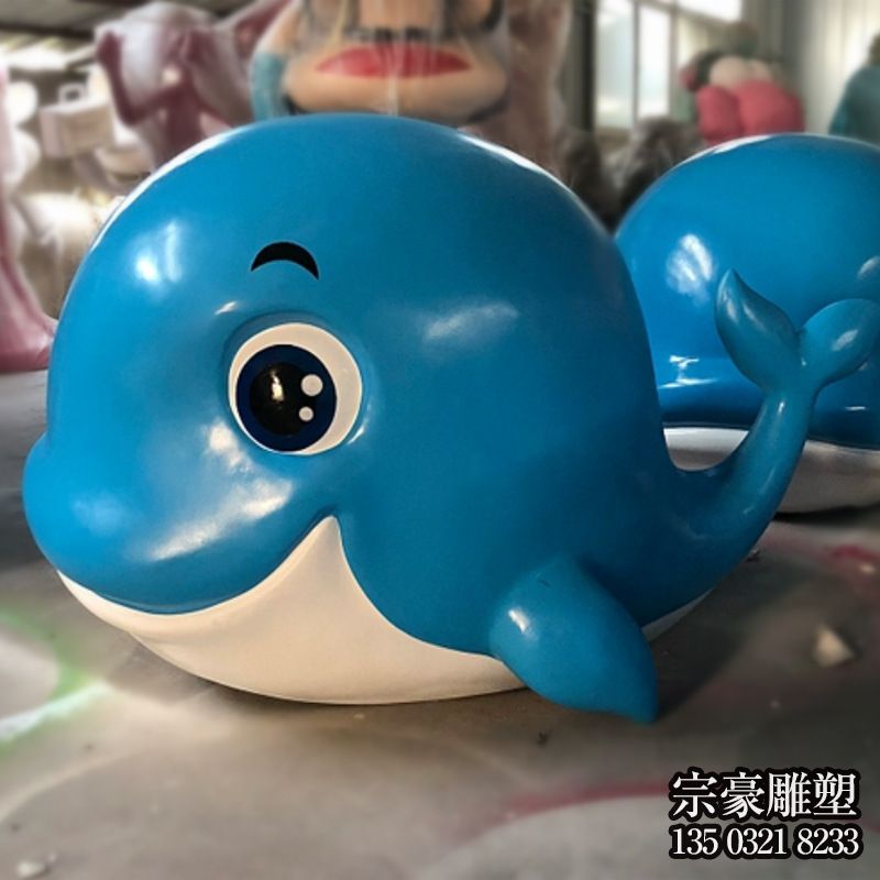 玻璃鋼卡通鯨魚(yú)雕塑 玻璃鋼卡通鯨魚(yú)雕塑